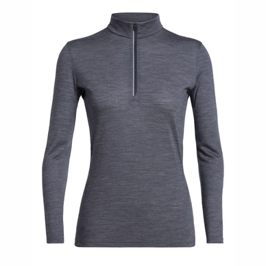 Ski Sweatshirt Icebreaker Women Amplify LS Half Zip Panther Heather