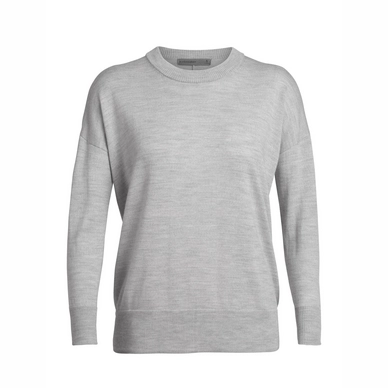 Pull Icebreaker Women Shearer Crewe Sweater Steel Heather