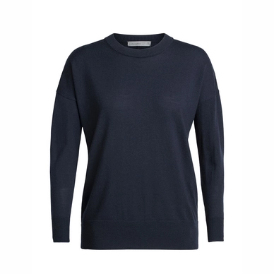 Pull Icebreaker Women Shearer Crewe Sweater Midnight Navy