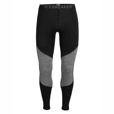 Legging Icebreaker Men 200 Oasis Deluxe Black Gritstone Heather