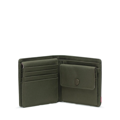 Portemonnee Herschel Supply Co. Hans Coin XL Olive Night Crosshatch/Olive Night