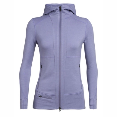 Hoodie Icebreaker Women Quantum II LS Zip Hood Orchid