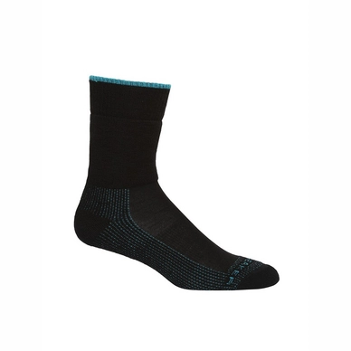 Wandersocken Icebreaker Hike Medium Crew Schwarz Damen
