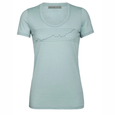 T-Shirt Icebreaker Women Tech Lite SS Scoop Global Heat Index Hydro