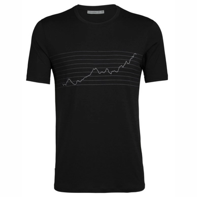 T-Shirt Icebreaker Tech Lite SS Crewe Global Heat Index Black Herren