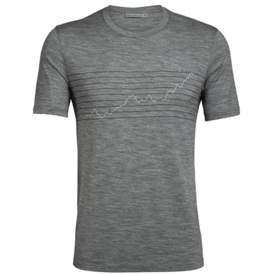 T-Shirt Icebreaker Tech Lite SS Crewe Global Heat Index Gritstone Heather Herren