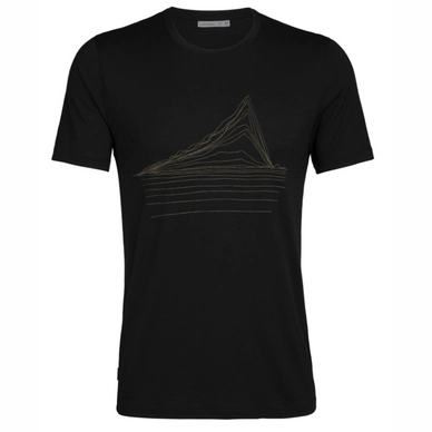 T-Shirt Icebreaker Tech Lite SS Crewe Heating Up Black Herren