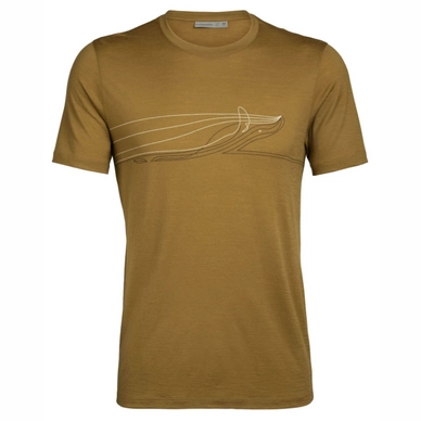 T-Shirt Icebreaker Tech Lite SS Crewe Single Line Whale Curry Herren