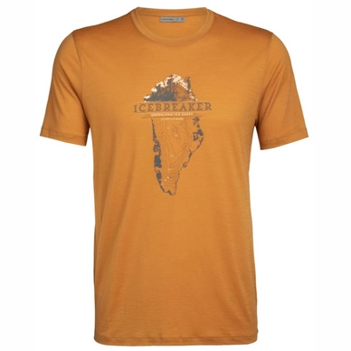 T-Shirt Icebreaker Men Tech Lite SS Crewe Greenland Crest Cavern