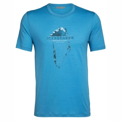 T-Shirt Icebreaker Tech Lite SS Crewe Greenland Crest Polar Herren