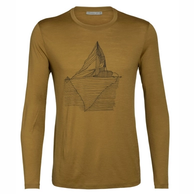 Shirt Icebreaker Tech Lite LS Crewe Oneberg Curry Herren