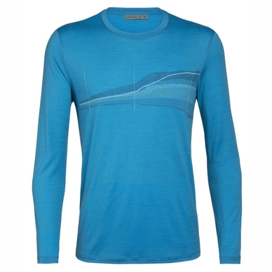 Shirt Icebreaker Tech Lite LS Crewe Impact Timeline Polar Herren