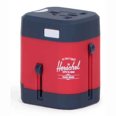 Travel Adapter Herschel Supply Co. Standard Issue Navy Red