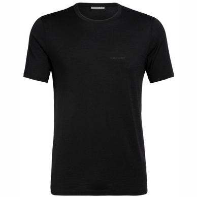 T-Shirt Icebreaker Tech Lite SS Crewe Icebreaker Wordmark Nature Answers Black Herren