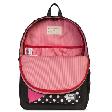 Rugzak Herschel Supply Co. Heritage Youth XL Black Polka Dot Fandango Pink