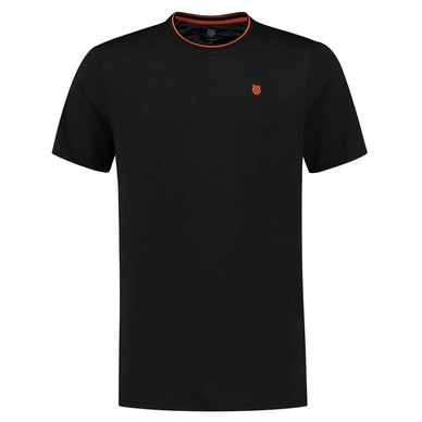 T-shirt de Tennis K Swiss Men Hypercourt Mesh Crew Jet Black