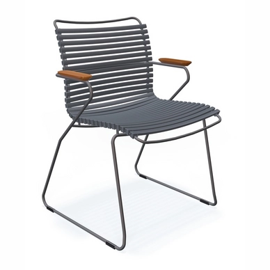 Gartenstuhl Houe Click Dining Chair Armrests Dark Grey