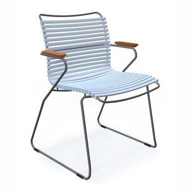 Gartenstuhl Houe Click Dining Chair Armrests Dusty Light Blue