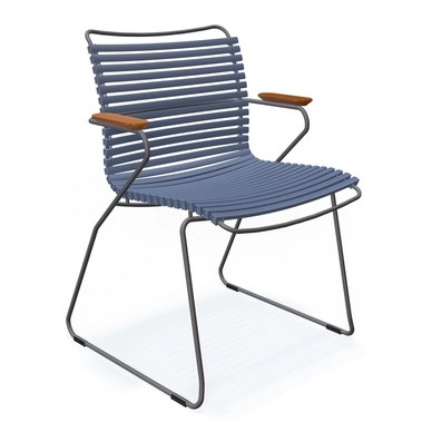 Gartenstuhl Houe Click Dining Chair Armrests Pigeon Blue