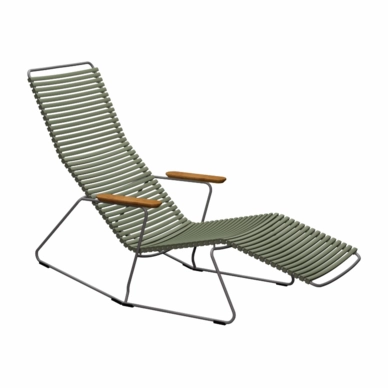 Loungestoel Houe Click Sunrocker Olive green