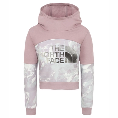 Hoodie The North Face Girls Cropped Ashen Purple Mountain Scape Print
