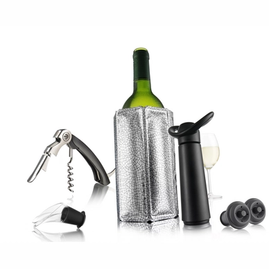 Wine Essentials Gift Set Vacuvin Black