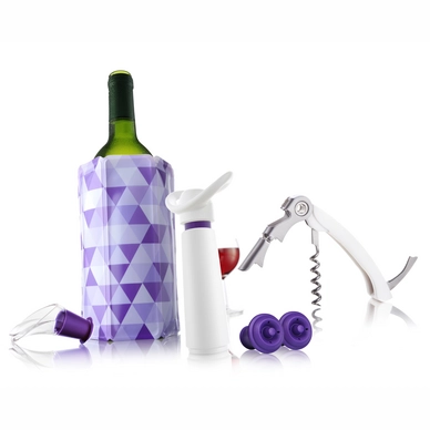 Wine Essentials Geschenk-Set Vacuvin Weiß