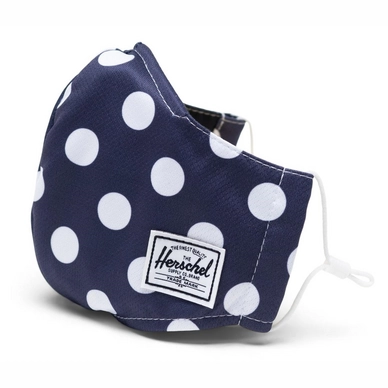 Face Mask Herschel Supply Co. Classic Fitted Face Mask Peacoat Polka Dot