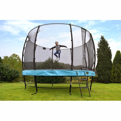 Trampoline EXIT Toys Elegant 366 Red Safetynet Deluxe
