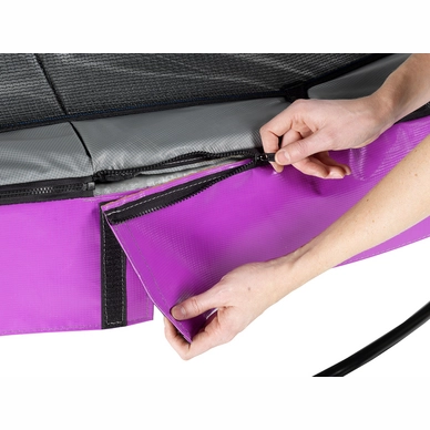 Trampoline EXIT Toys Elegant Premium 366 Purple Safetynet Economy