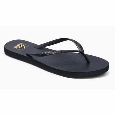 Slipper Reef Women Seaside Black Glitter Slippers
