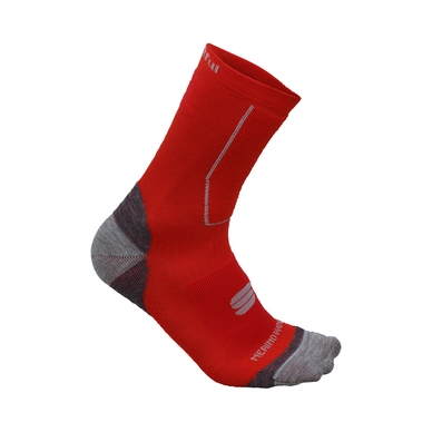 Fietssokken Sportful Merino Wool 16 Sock Red Fluo