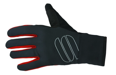Fietshandschoen Sportful Men Softshell Stretch Glove Black Red
