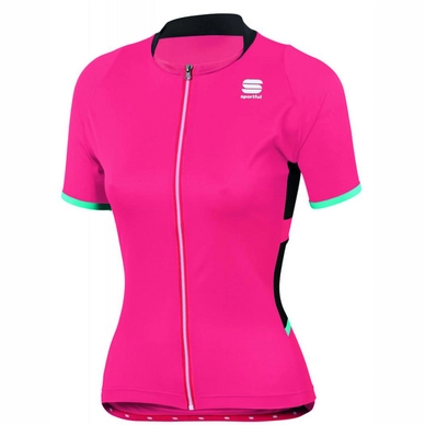 Fietsshirt Sportful Women Luna Jersey Pink Coral Black