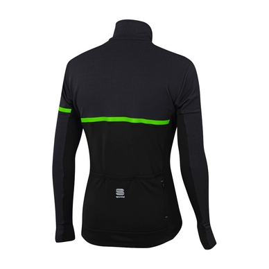 Fietsjack Sportful Men Giara Softshell Jacket Black Green Fluo