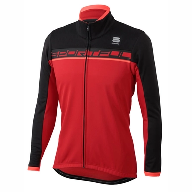 Fietsjack Sportful Men Giro Softshell Jacket Red Black Red Fluo
