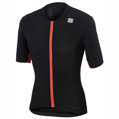 Fietsshirt Sportful Men Celsius Jersey Black Orange Sdr