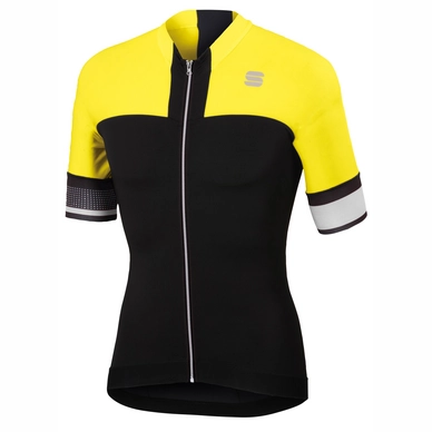 Fietsshirt Sportful Men Strike Jersey Black Tweety Yel
