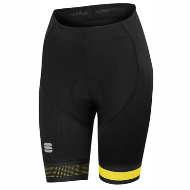 Fietsbroek Sportful Women Bodyfit Pro Short Black Tweety Yellow