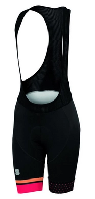 Fietsbroek Sportful Women Diva Bibshort Black Orange Cherry