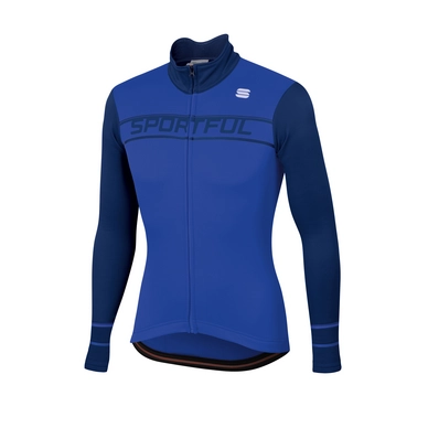 Fietsshirt Sportful Men Giro Thermal Jersey Blue Cosmic Blue