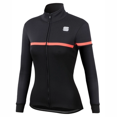 Fietsjack Sportful Women Giara Softshell Jacket Black Coral Fluo