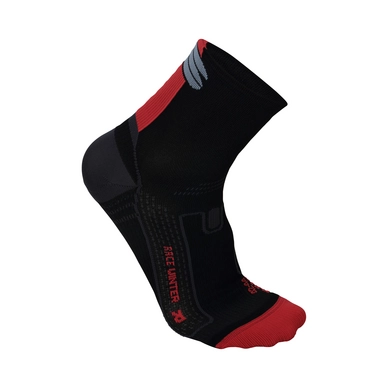 Fietssokken Sportful Race Winter Sock Black Red Fluo