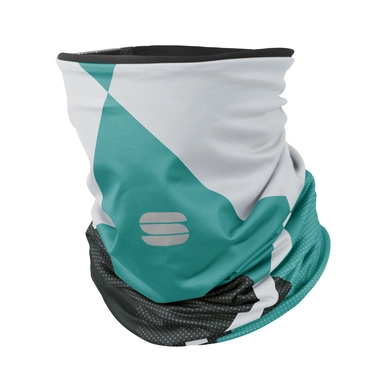 Nekwarmer Sportful Women Neckwarmer White Dark Grey Miami Green