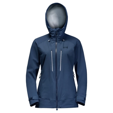 Winterjacke Jack Wolfskin Ocean Storm Flex Jacket Women Dark Sky Damen
