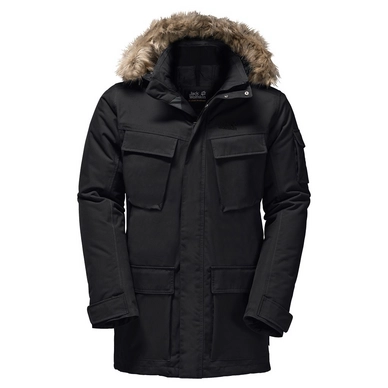 Winterjacke Jack Wolfskin Glacier Canyon Parka Schwarz Herren