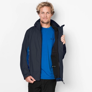 Jacket Jack Wolfskin Men North Border Night Blue