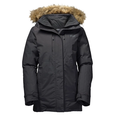 Koopje oosten Dijk Winter Jacket Jack Wolfskin Newfoundland Parka Women Phantom |  Outdoorsupply.co.uk