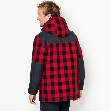 Jas Jack Wolfskin Men Timberwolf Ruby Red Check