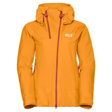 Ski Jacket Jack Wolfskin Women Exolight Range Citrine Yellow